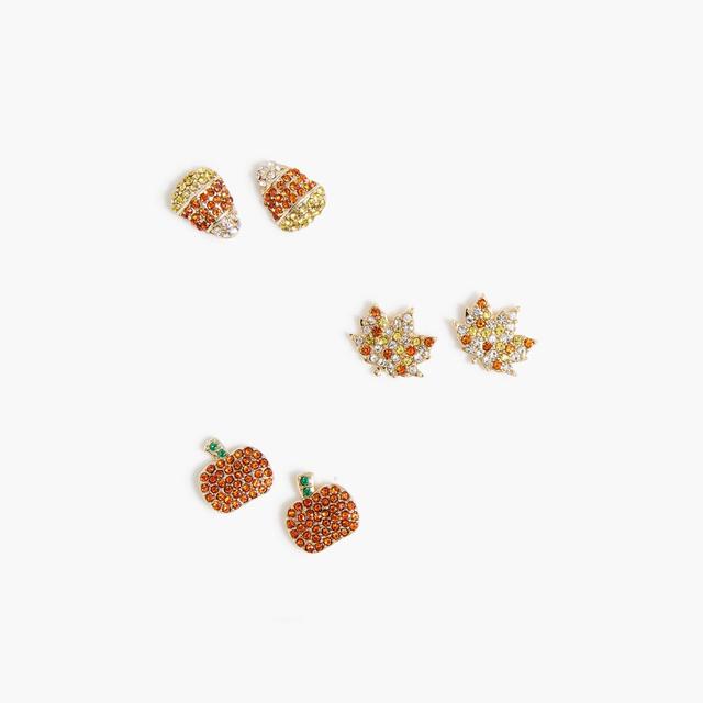 Fall stud earrings set-of-three Product Image