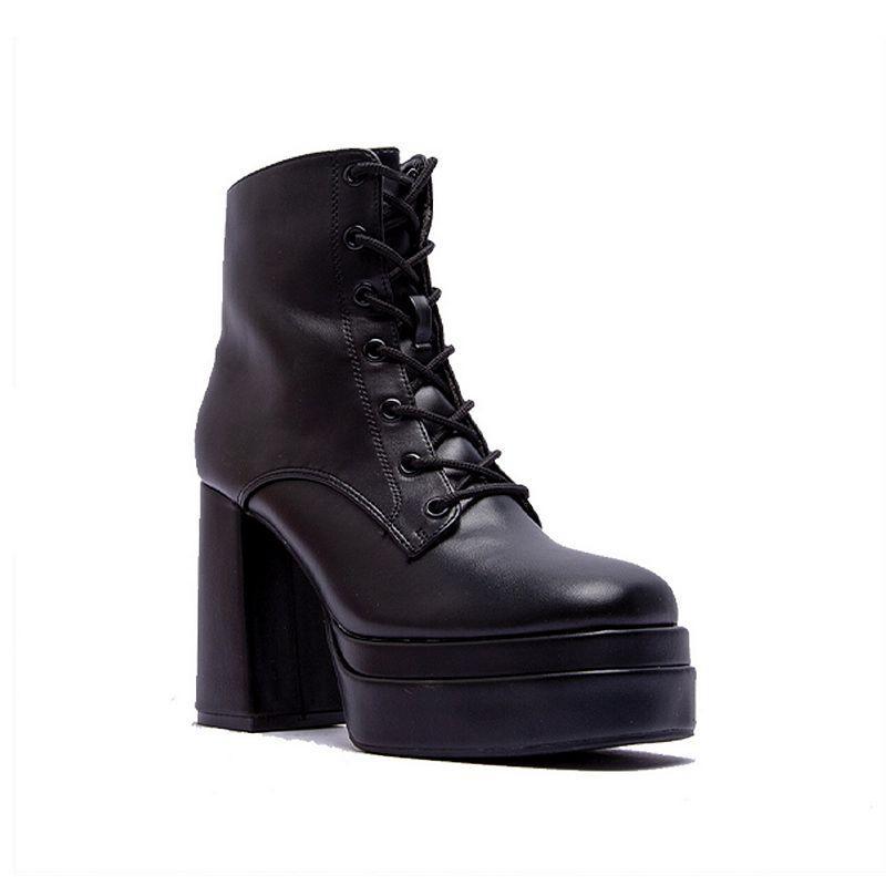 Womens Qupid Wellness-03 Platform Booties product image