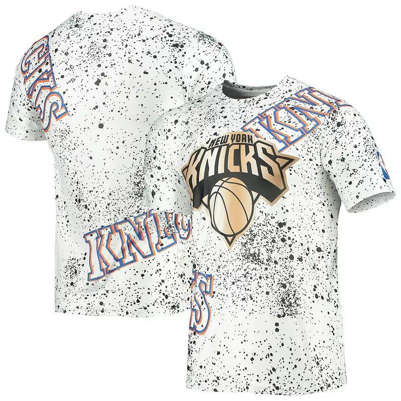 Mens FISLL New York Knicks Gold Foil Splatter Print T-Shirt Product Image