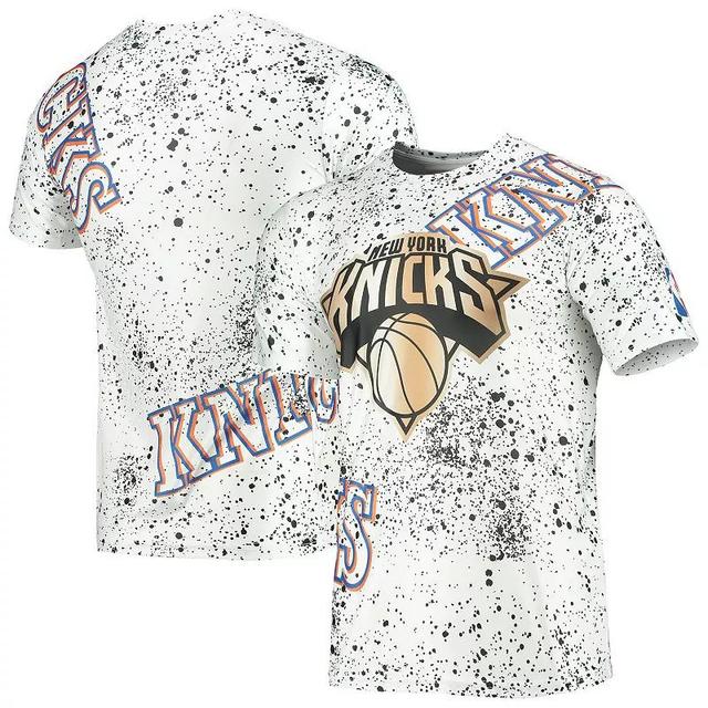 Mens FISLL New York Knicks Gold Foil Splatter Print T-Shirt Product Image