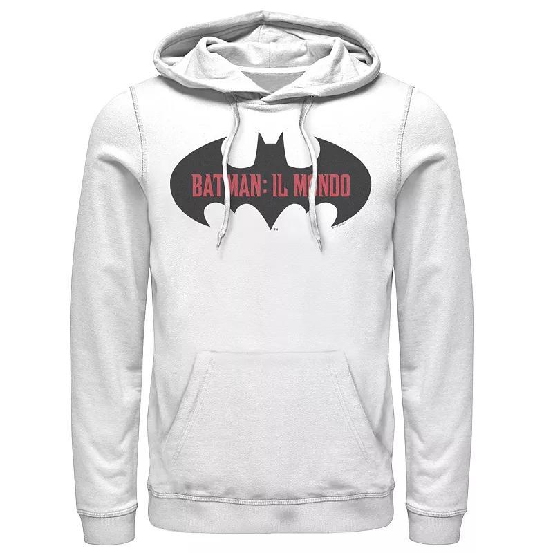 Mens Batman: Il Mondo Bat Logo Hoodie, Boys Product Image