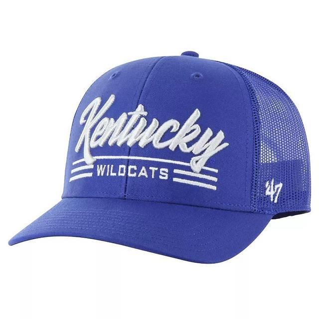 Mens 47 Royal Kentucky Wildcats Garner Trucker Adjustable Hat Product Image