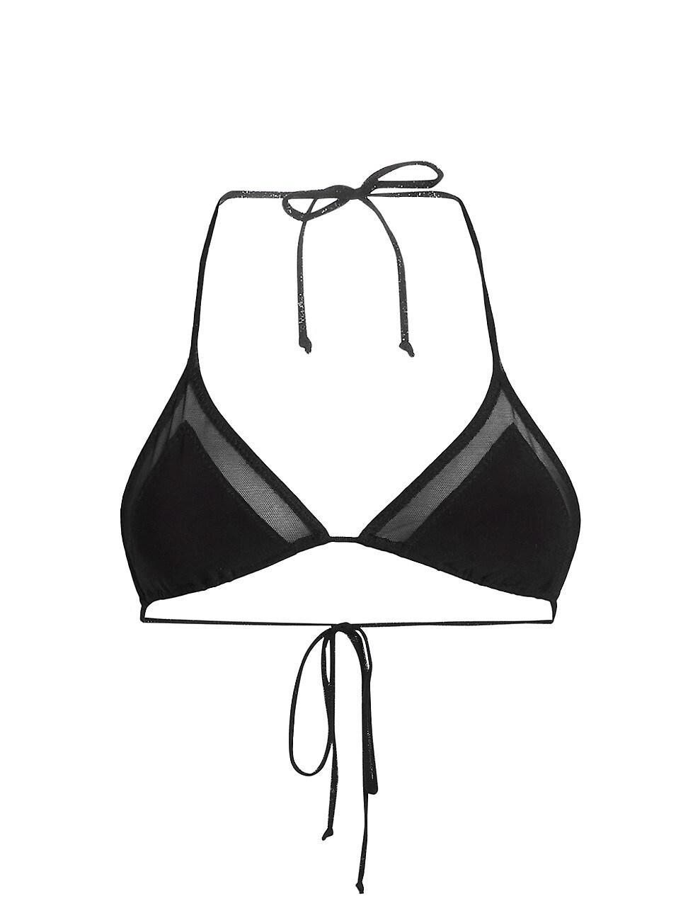 Womens Mesh Triangle Bikini Set Product Image