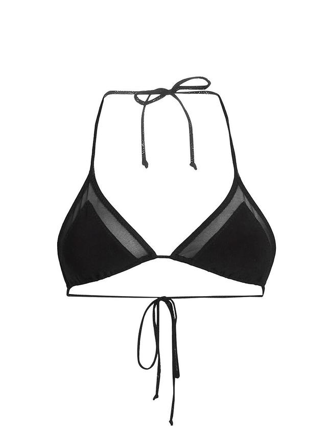 Womens Mesh Triangle Bikini Set Product Image