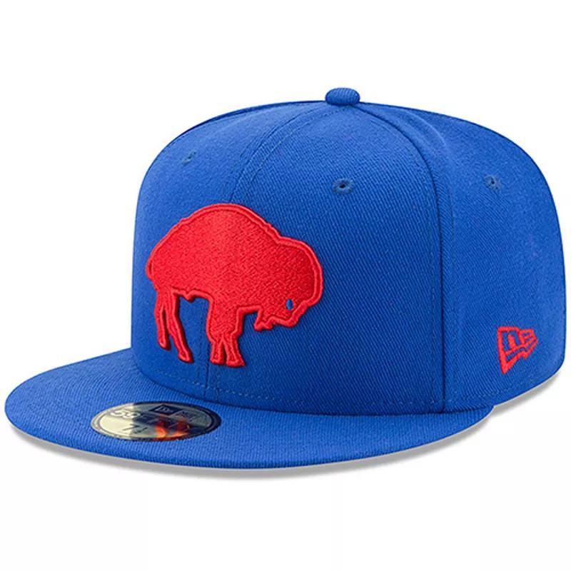 Mens New Era Royal Buffalo Bills Omaha Throwback 59FIFTY Fitted Hat Product Image