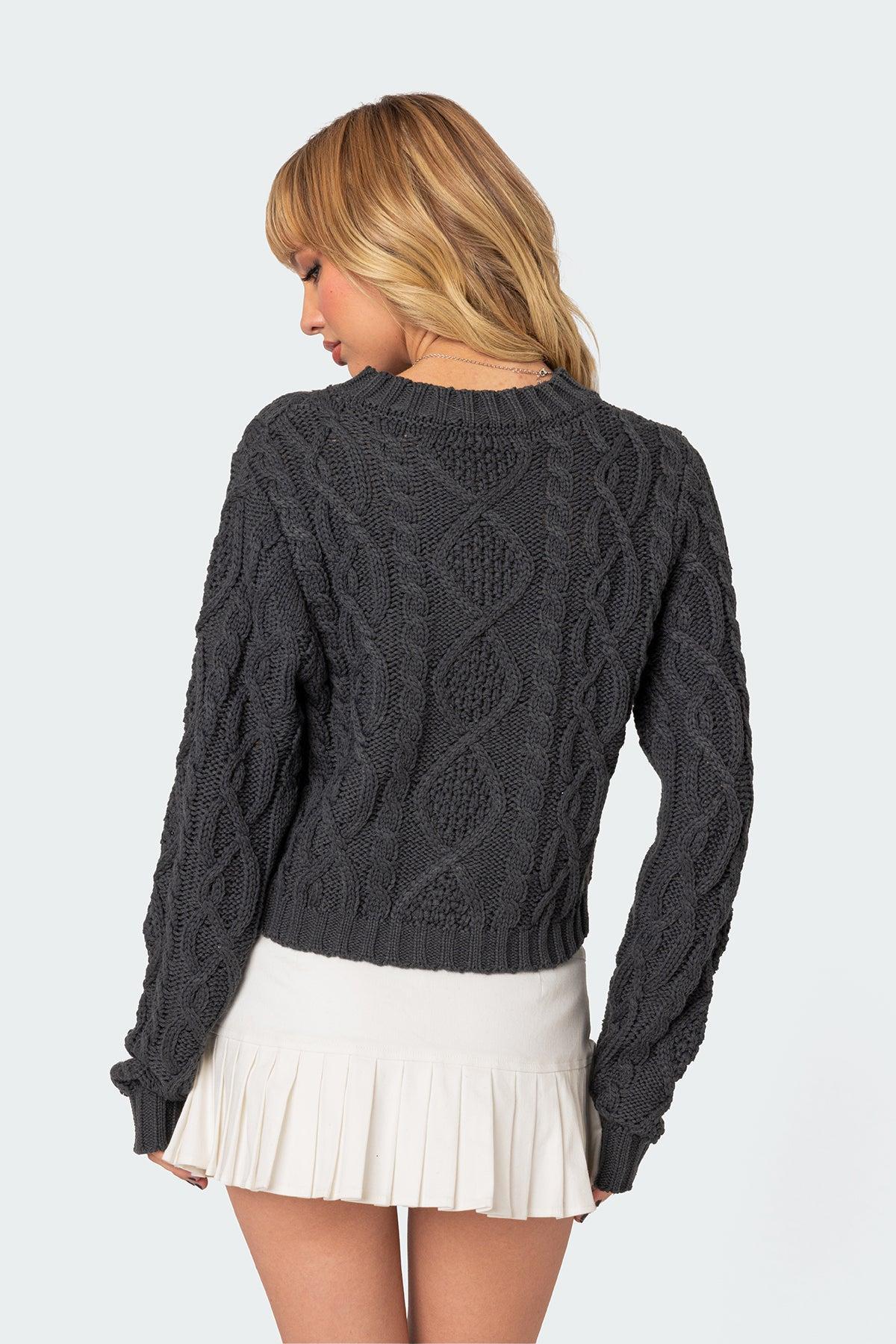 Poppy Cable Knit Sweater Product Image