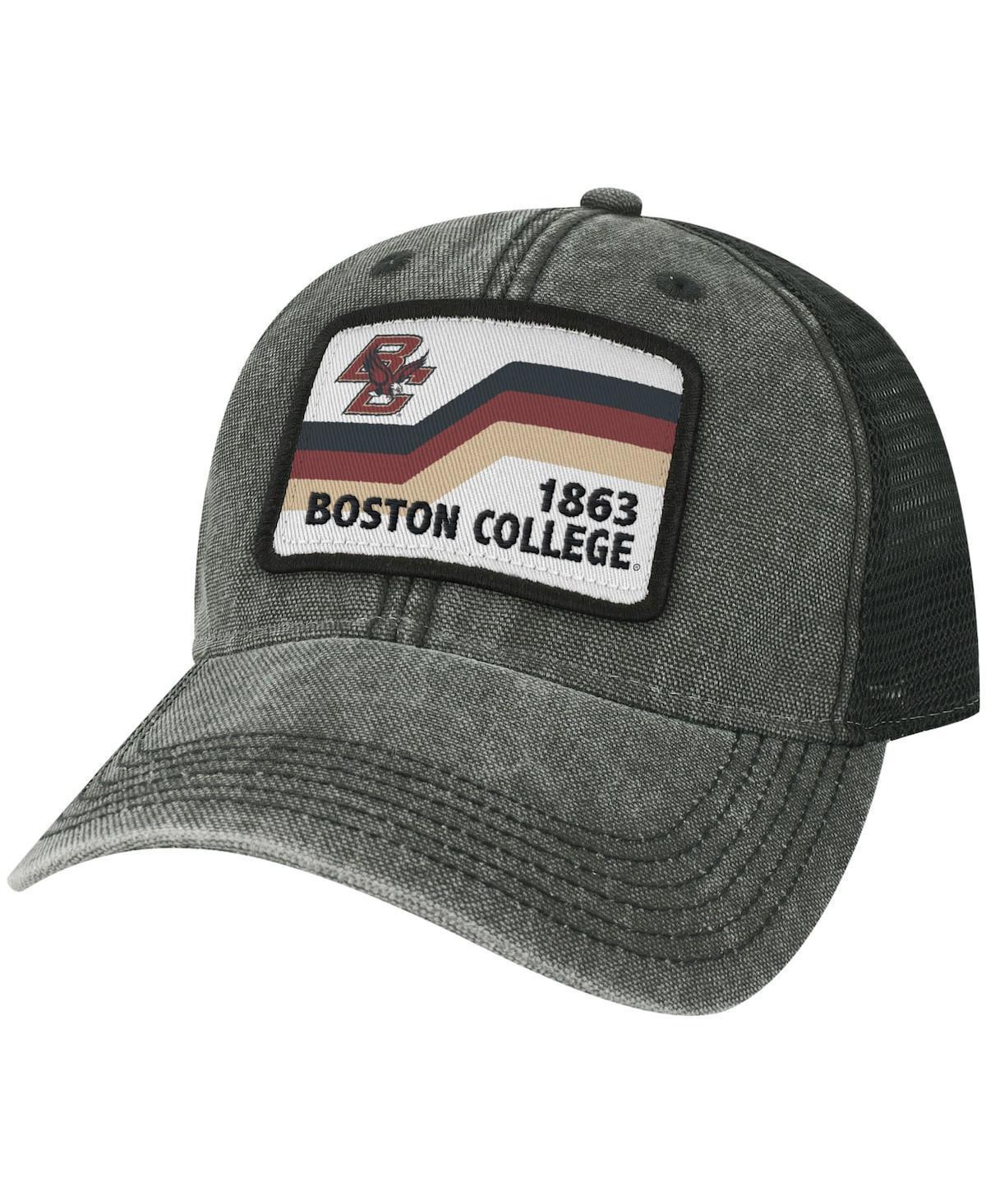 Mens Black Boston College Eagles Sun & Bars Dashboard Trucker Snapback Hat Product Image