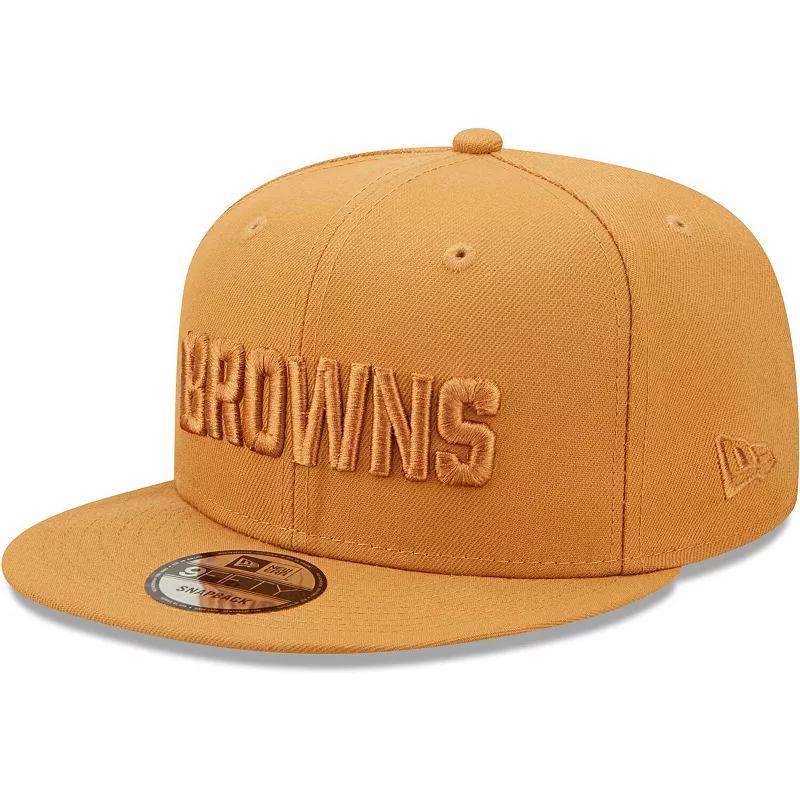 Mens New Era Brown Cleveland Browns Color Pack 9FIFTY Snapback Hat Product Image