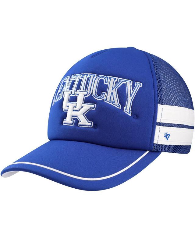 Mens 47 Brand Royal Kentucky Wildcats Sideband Trucker Adjustable Hat Product Image