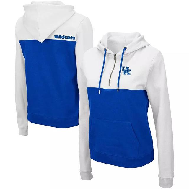 Womens Colosseum /Royal Kentucky Wildcats Aidan Lightweight Half-Zip Hoodie Product Image