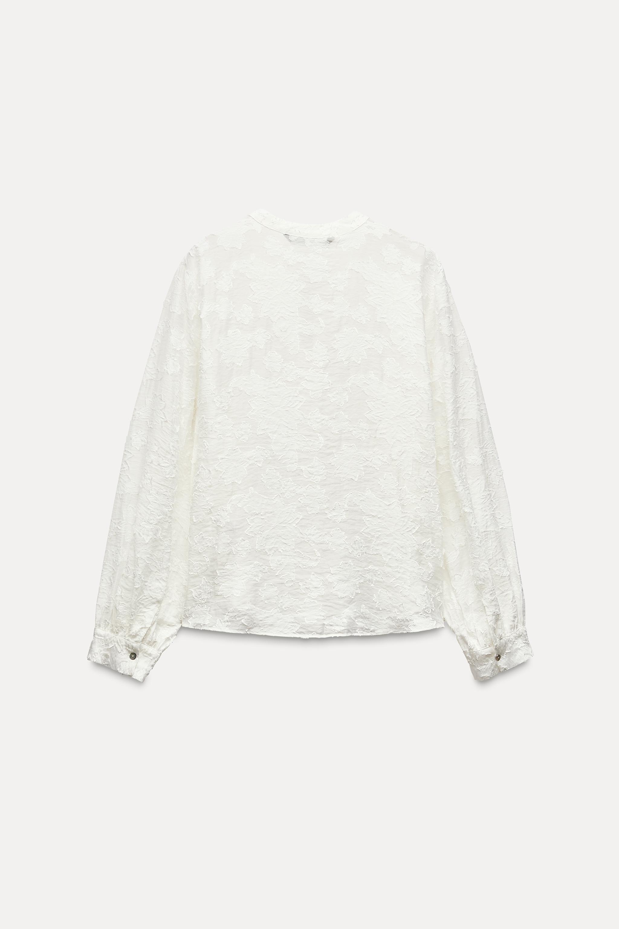 CONTRASTING DEVORÉ SHIRT Product Image