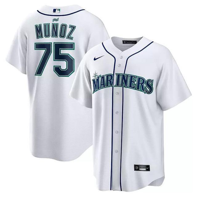 Mens Nike Andrs Muoz Seattle Mariners Home Replica Player Jersey Product Image