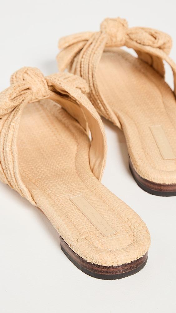 Loeffler Randall Daphne Pleated Knot Flat Sandals | Shopbop Product Image