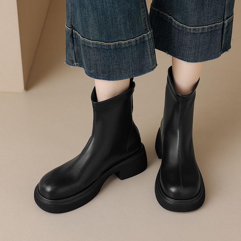 Platform Zip Short Boots product image