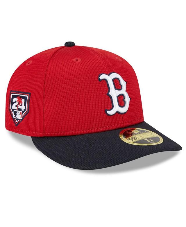 Mens New Era /Navy Boston Sox 2024 Spring Training Low Profile 59FIFTY Fitted Hat Product Image