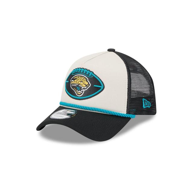 Jacksonville Jaguars 2024 Historic Sideline 9FORTY A-Frame Snapback Hat Male Product Image