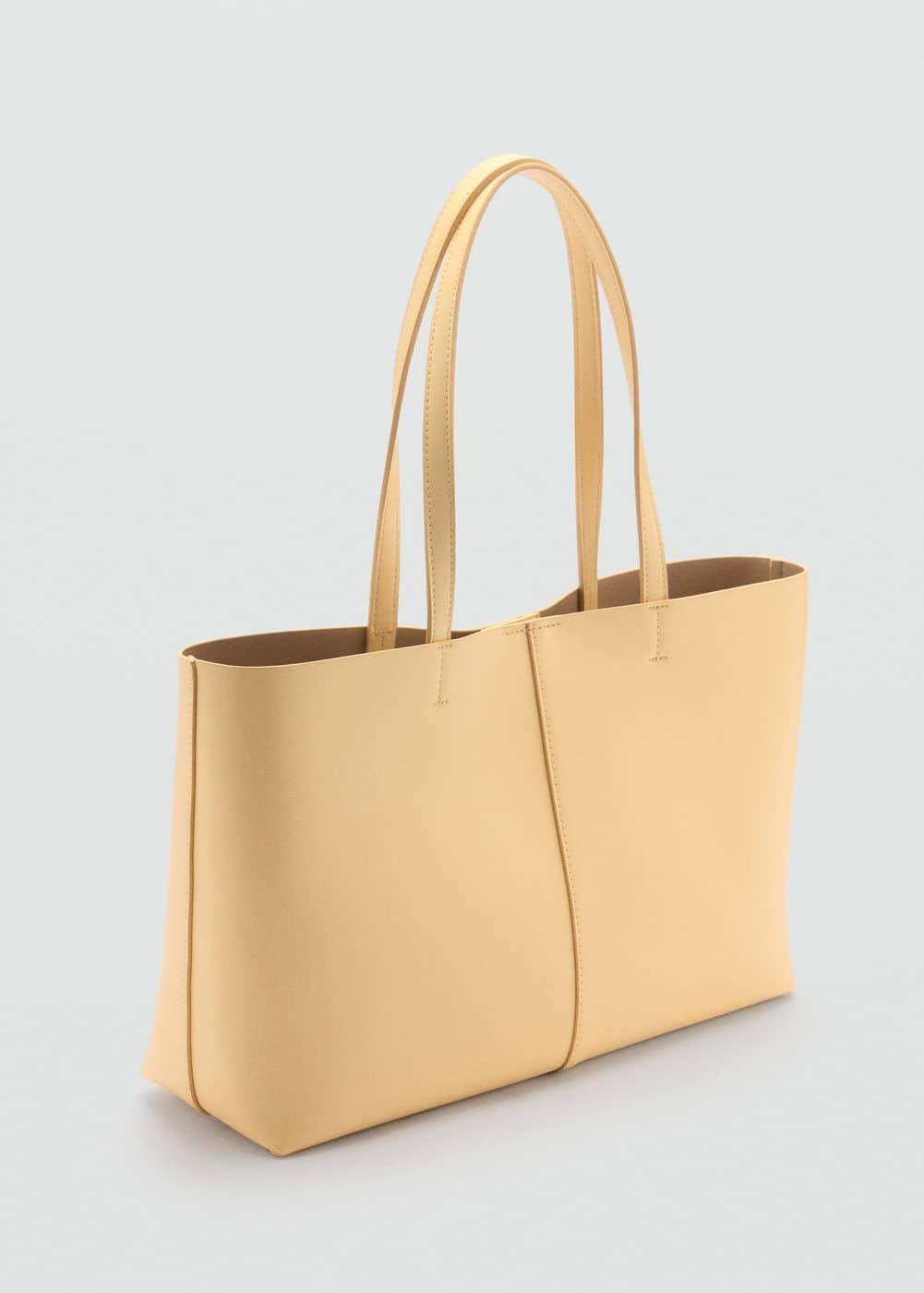 MANGO - Leather-effect shopper bag - One size - Women Product Image