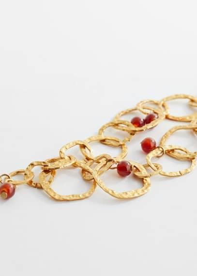 MANGO - Combined hoops necklace - One size - Women Product Image