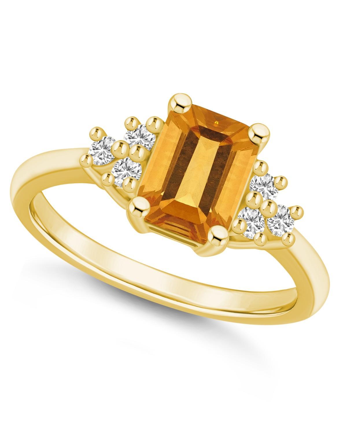 Gemstone and Diamond (1/5 ct. t.w.) Ring in 14k Gold Product Image