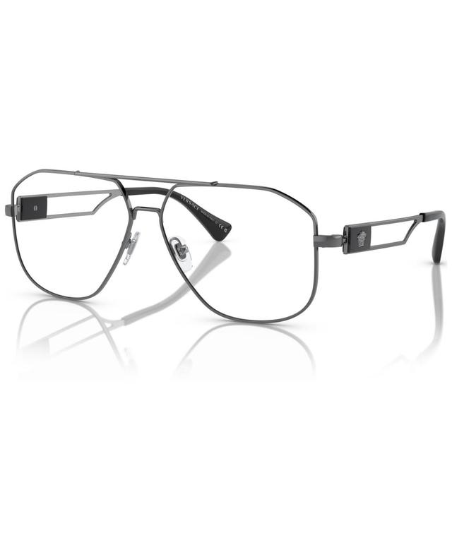 Versace Mens Pilot Eyeglasses, VE1287 59 - Black, Gold-Tone Product Image