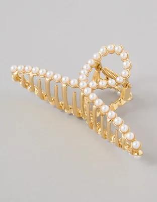 AEO Gold & Pearl Claw Clip Product Image