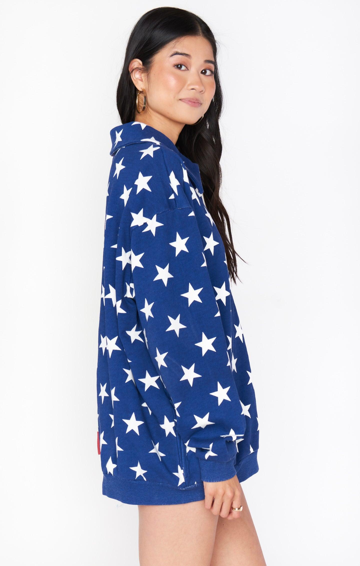 Benny Half Zip Sweatshirt ~ Flag Knit Product Image