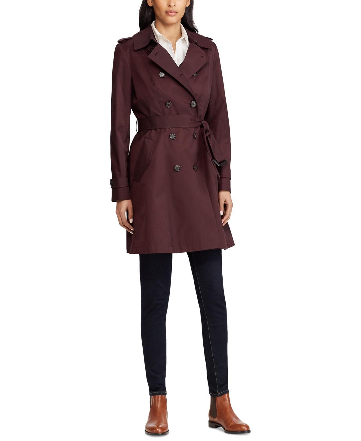 Lauren Ralph Lauren Womens Belted Water-Resistant Trench Coat Product Image