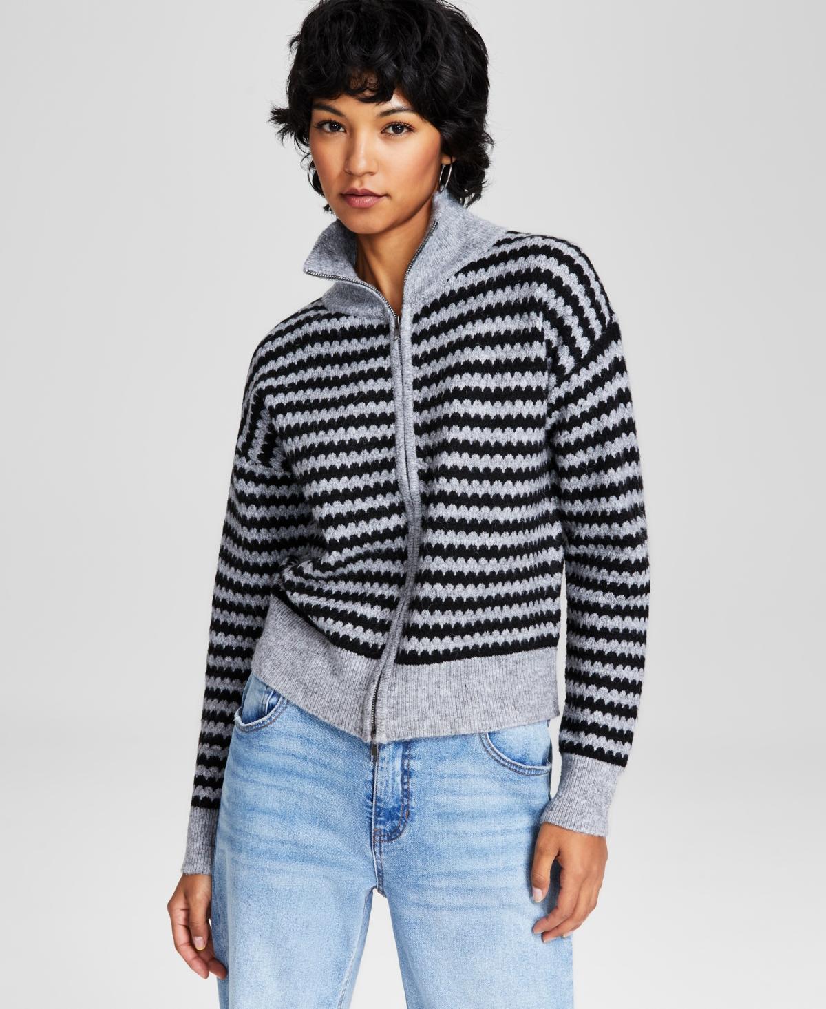 And Now This Womens Full-Zip Cardigan Product Image