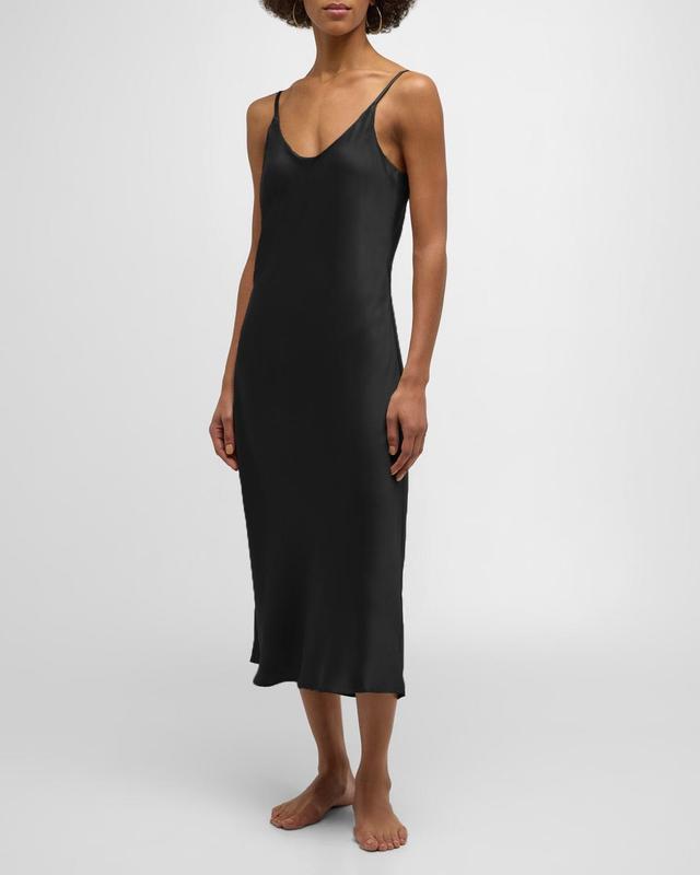 Womens Washable Bias Silk Slip Dress Product Image