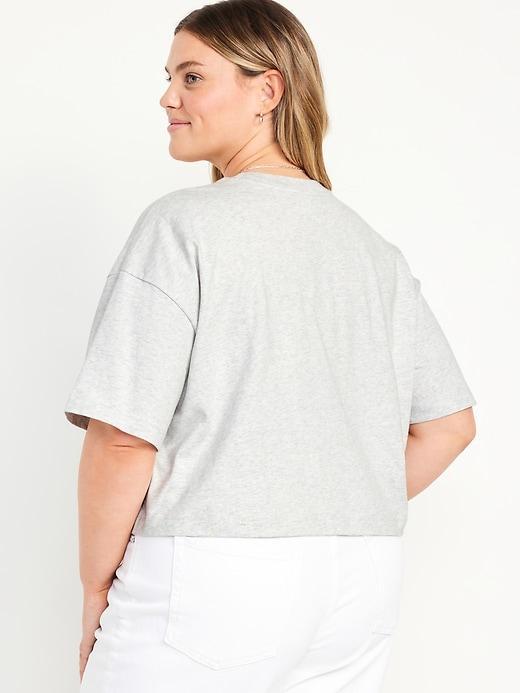 Vintage Oversized Crop T-Shirt Product Image