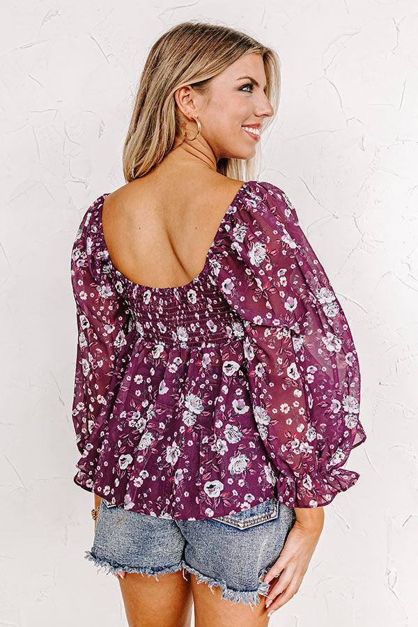 Tell You Something Floral Top Product Image