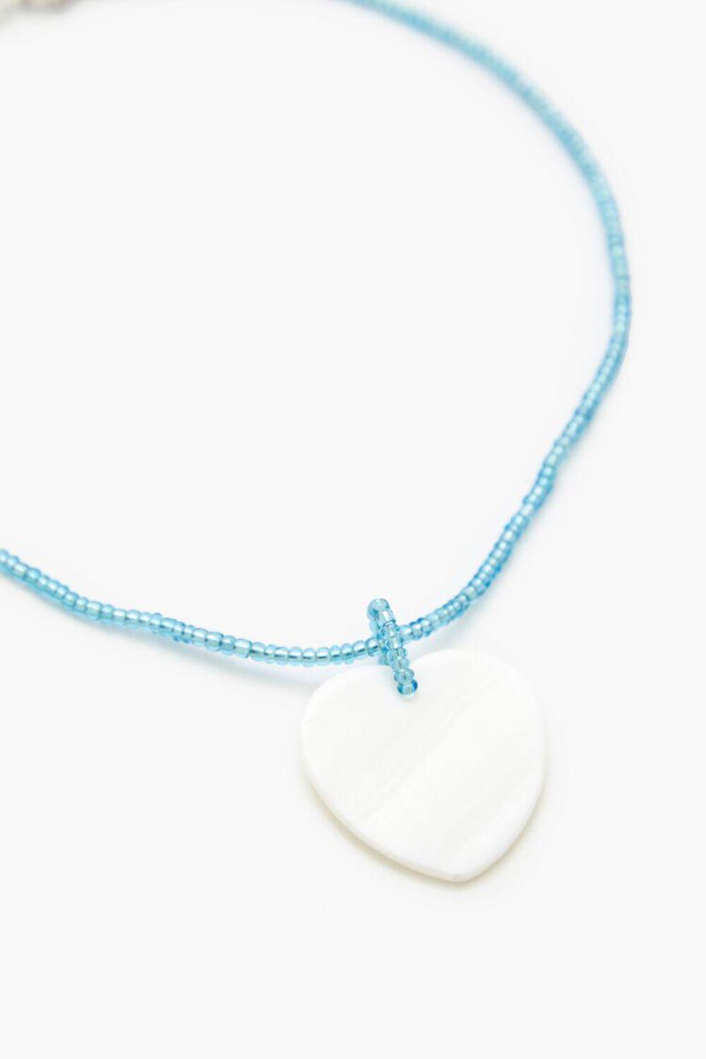 Beaded Heart Pendant Necklace | Forever 21 Product Image