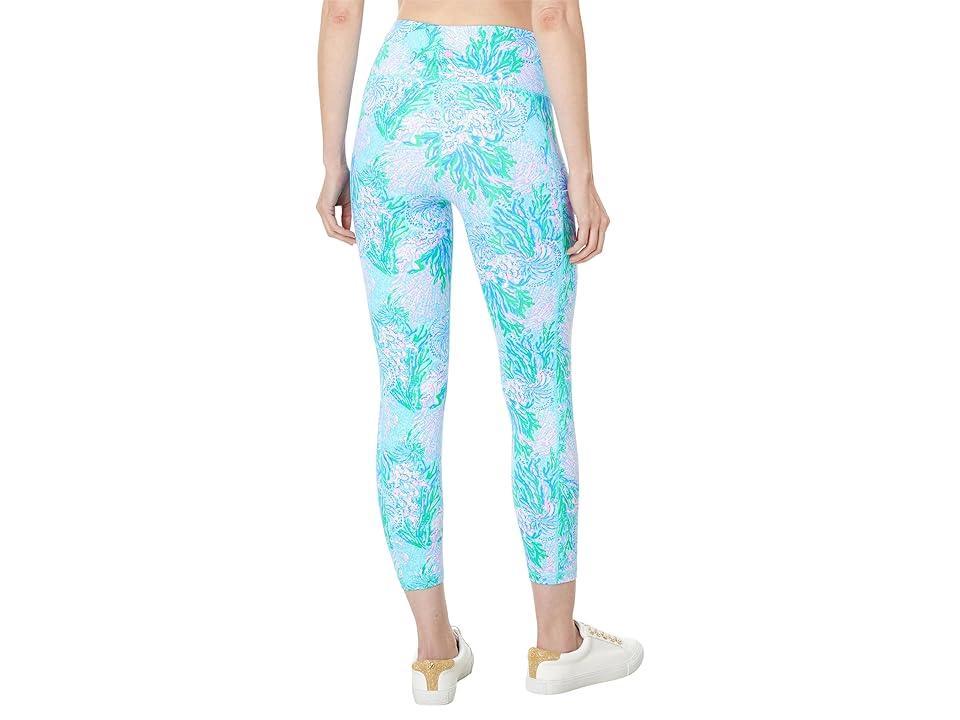 Lilly Pulitzer High-Rise Midi (Las Olas Aqua Strong Current Sea) Women's Clothing Product Image