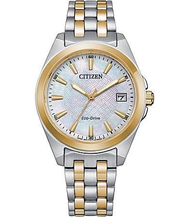 Citizen Womens Peyton Three Hand Two Tone Stainless Steel Bracelet Watch Product Image