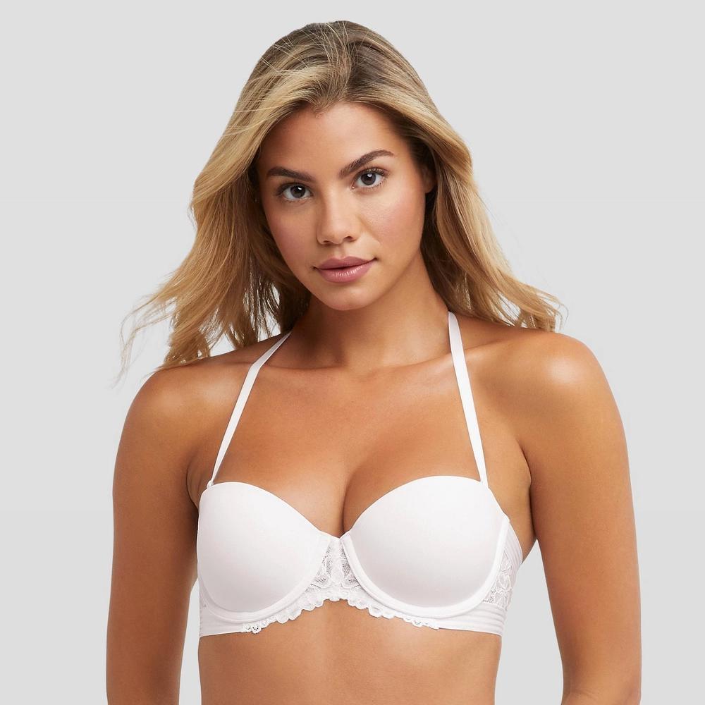 Maidenform Self Expressions Womens Multiway Push-Up Bra SE1102 - White 34C Product Image