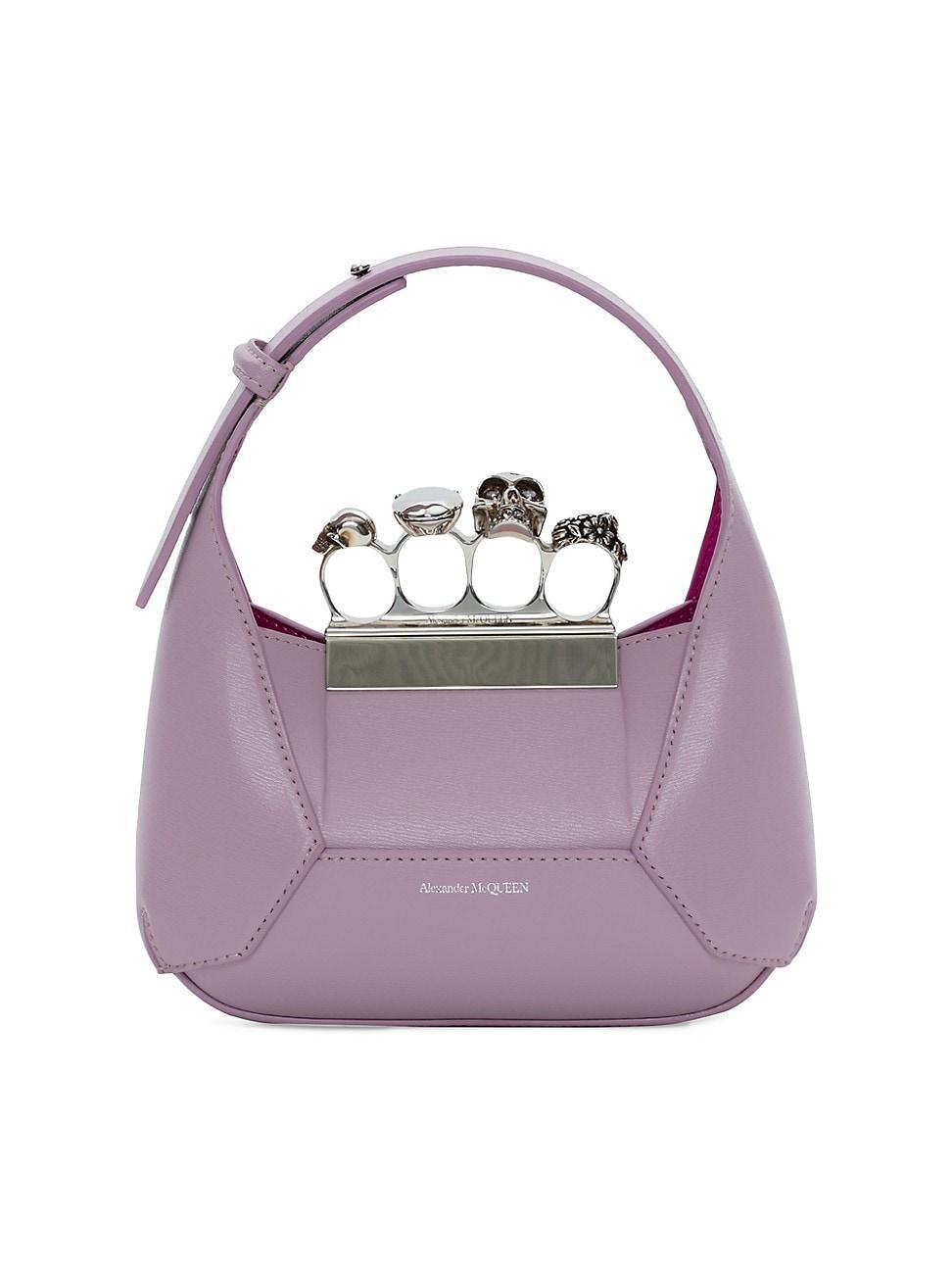 Alexander McQueen Mini Jewelled Leather Hobo Product Image