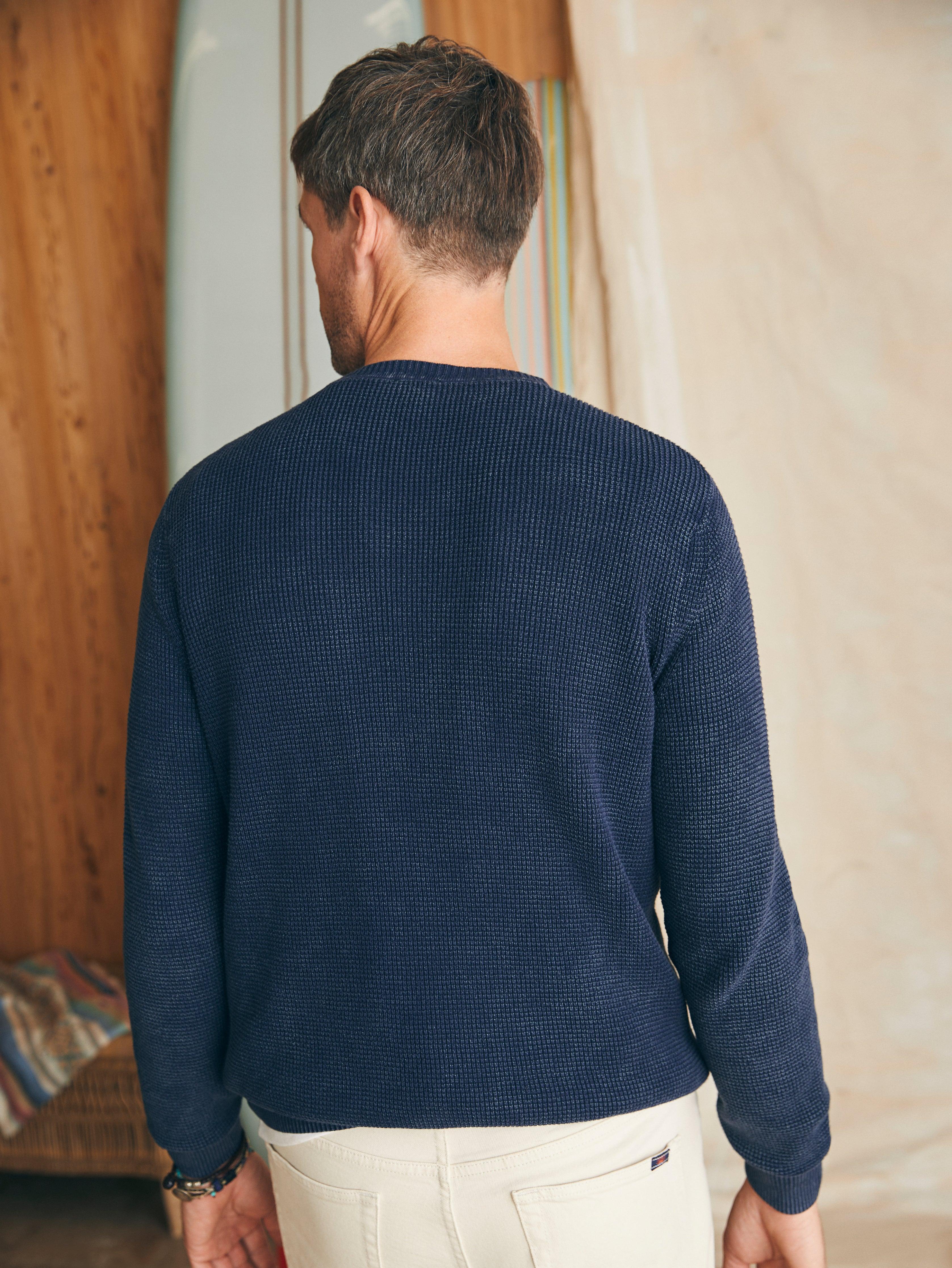 Sunwashed Crewneck Sweater - Blue Nights Male Product Image