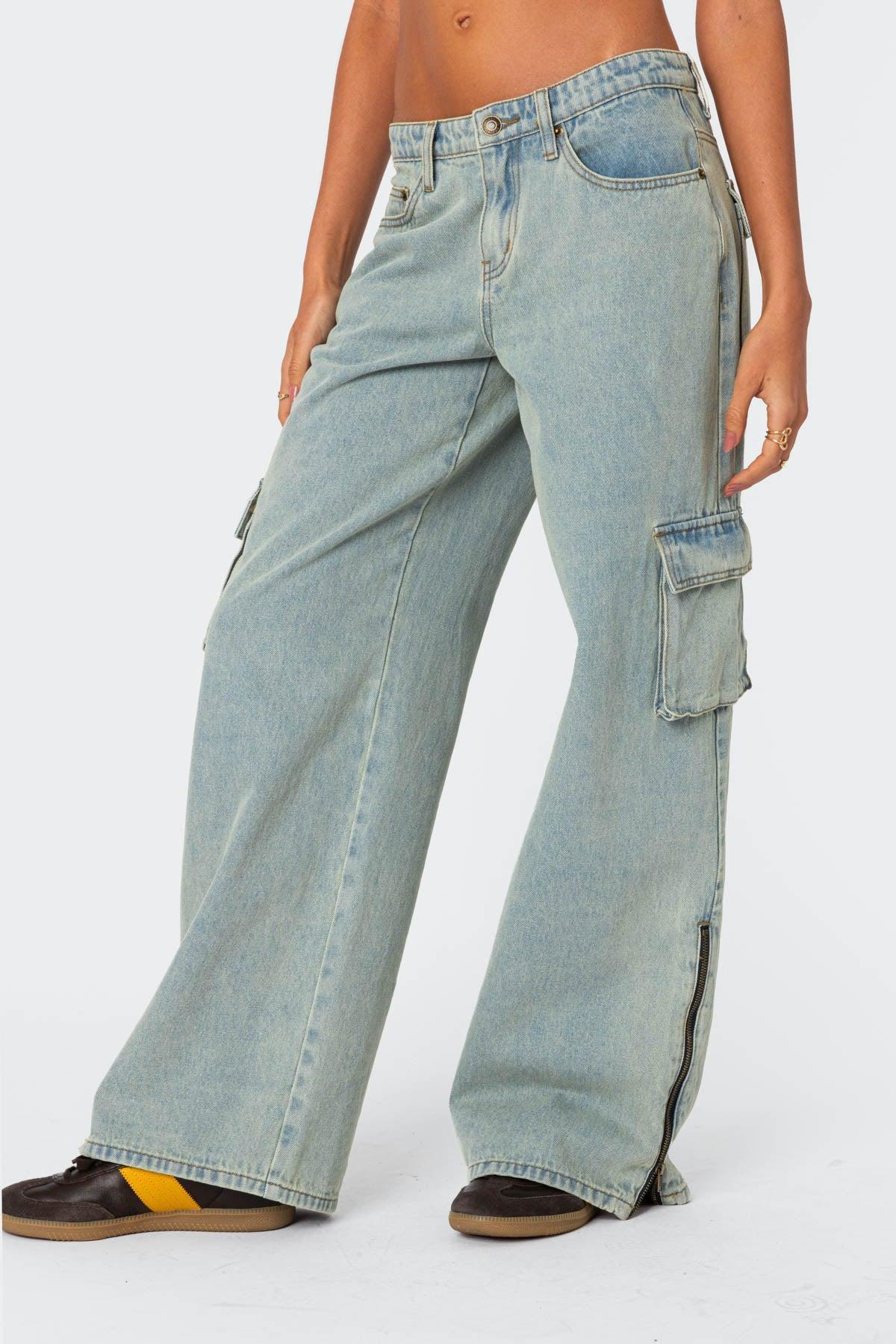 Andi Low Rise Cargo Jeans Product Image