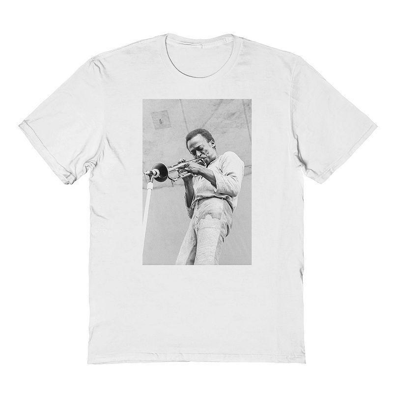 Mens Black & White Photo Graphic Tee Product Image