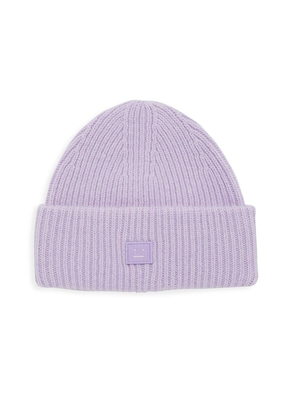 Womens Face Logo Wool Beanie Product Image