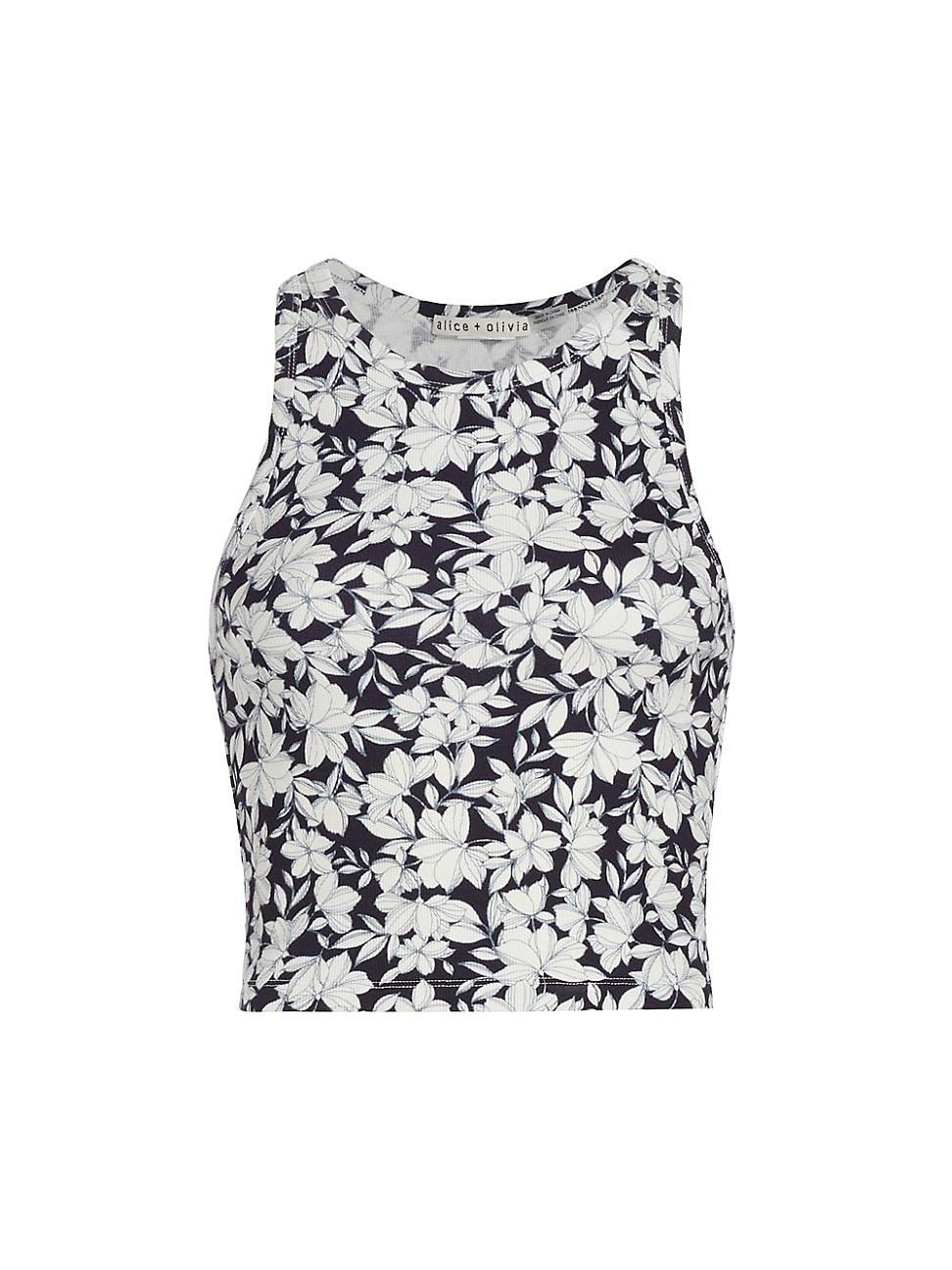 Womens Allen Floral Crop Tank Product Image