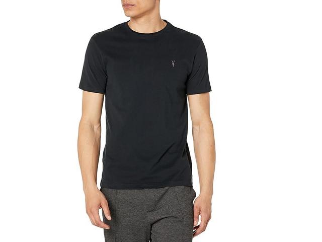 AllSaints Brace Short Sleeve Crew 3-Pack Black/Sap Green) Men's Clothing Product Image