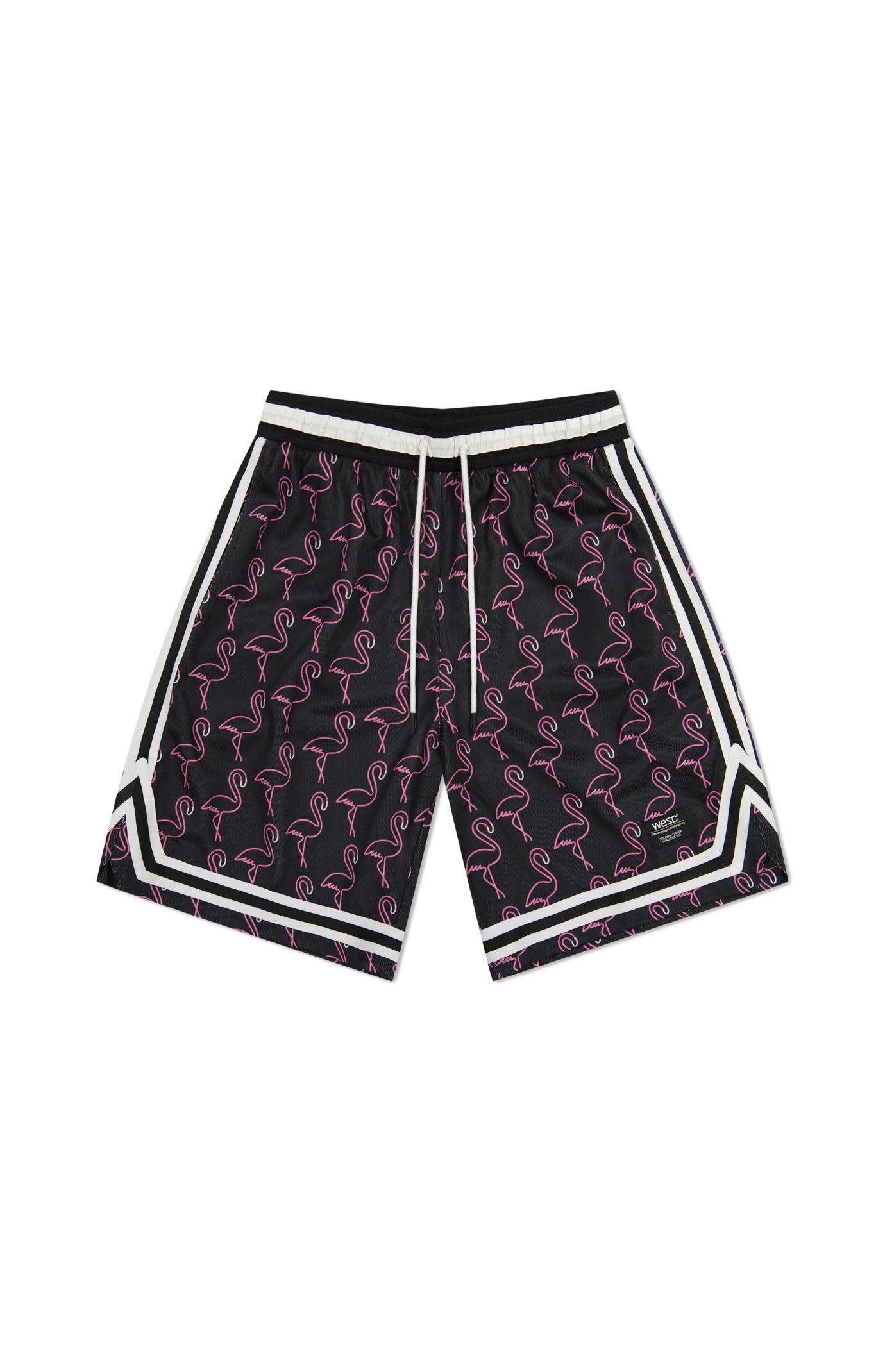 WeSC America Inc Mens Neon Flamingo Basketball Shorts Product Image