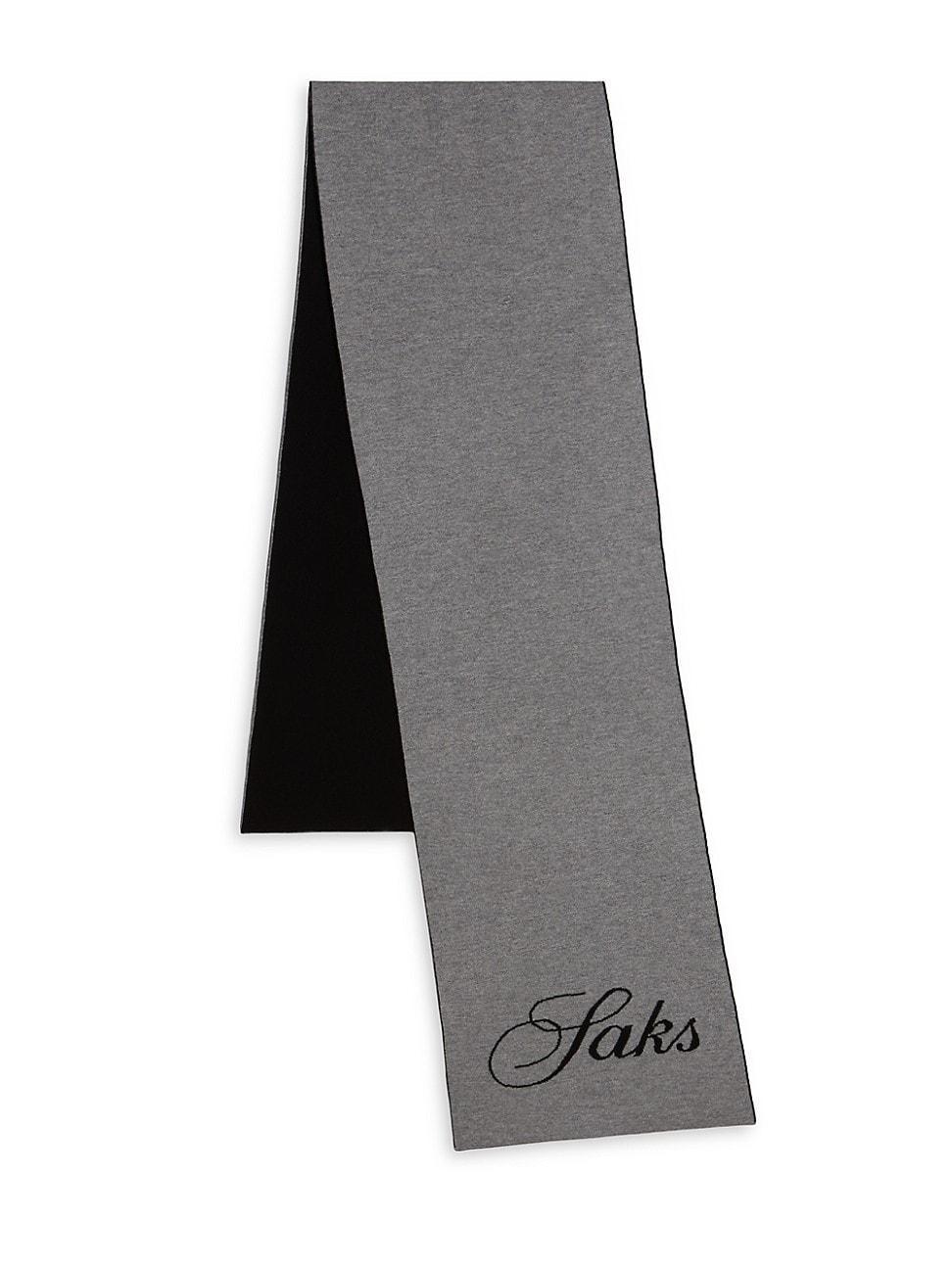 Mens Logo Wool-Cashmere Scarf product image