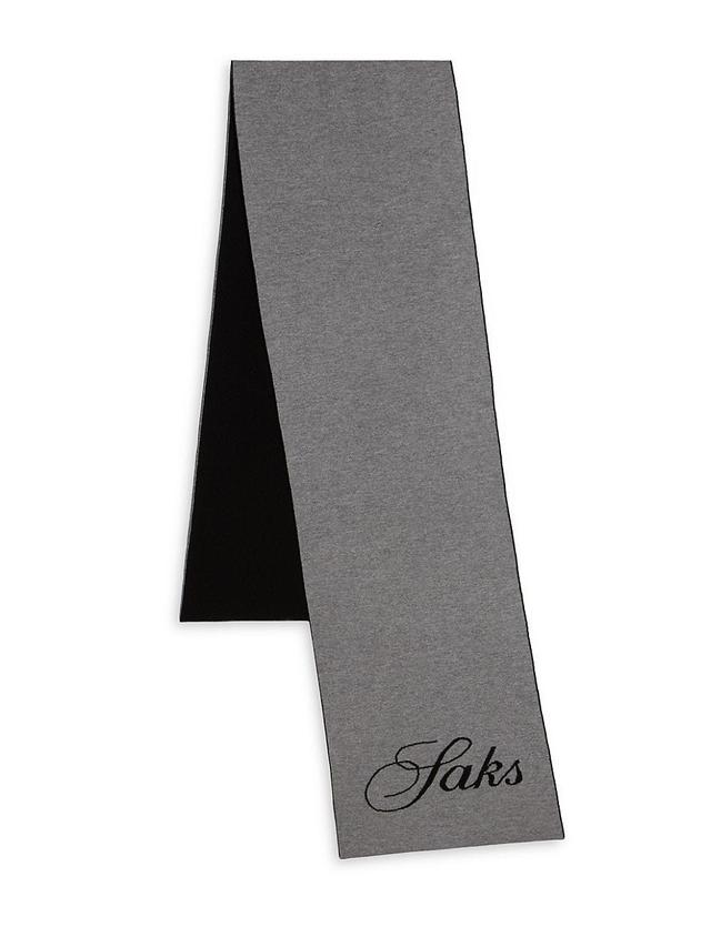 Mens Logo Wool-Cashmere Scarf Product Image