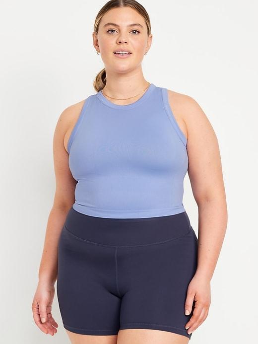 Fitted Seamless Crop Tank Top Product Image