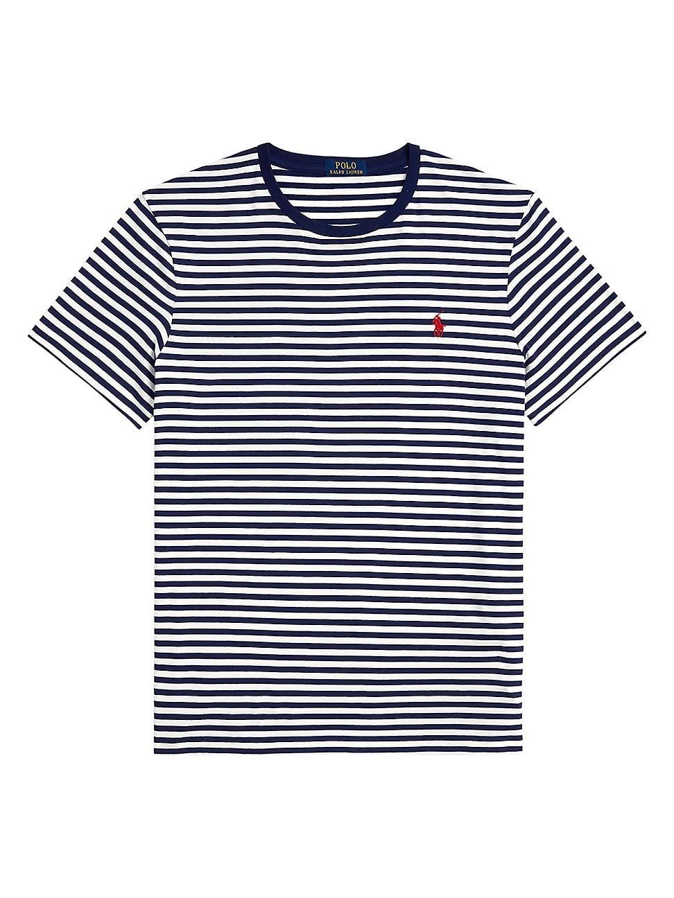 Mens Striped Jersey T-Shirt Product Image