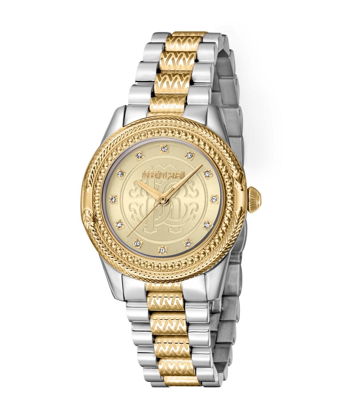 Roberto Cavalli Womens Quartz Two-tone Stainless Steel Watch 32mm Product Image