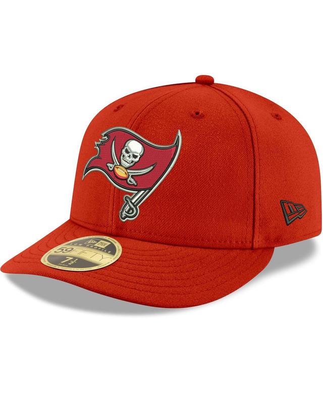 Mens New Era Red Tampa Bay Buccaneers Omaha Low Profile 59FIFTY Fitted Team Hat Product Image