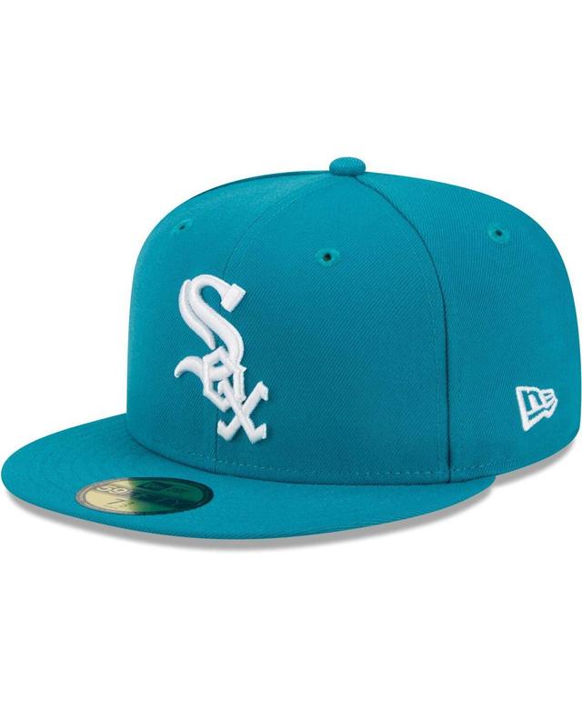 Mens New Era Turquoise Chicago White Sox 59FIFTY Fitted Hat Turq/Blue Product Image